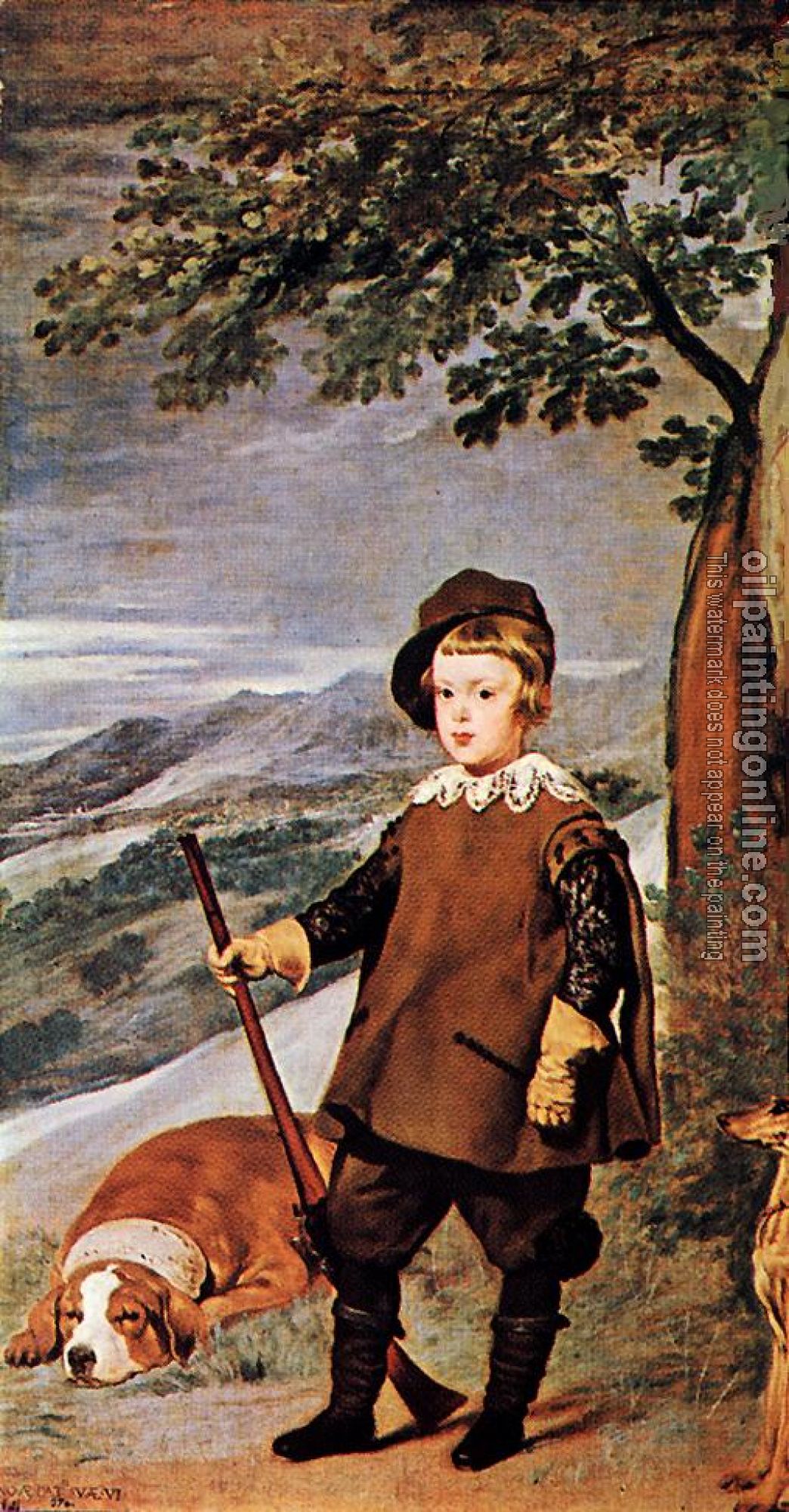 Velazquez, Diego Rodriguez de Silva - Prince Baltasar Carlos as Hunter